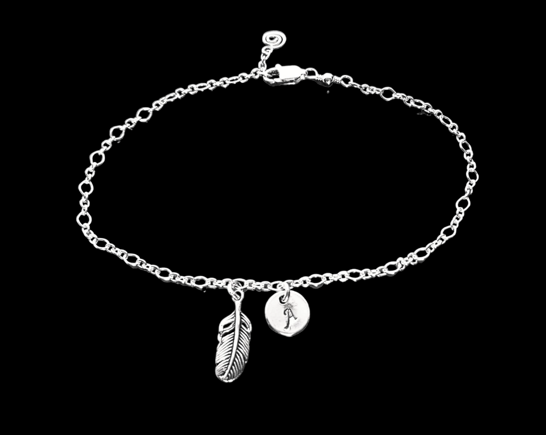 Feather on sale ankle bracelet