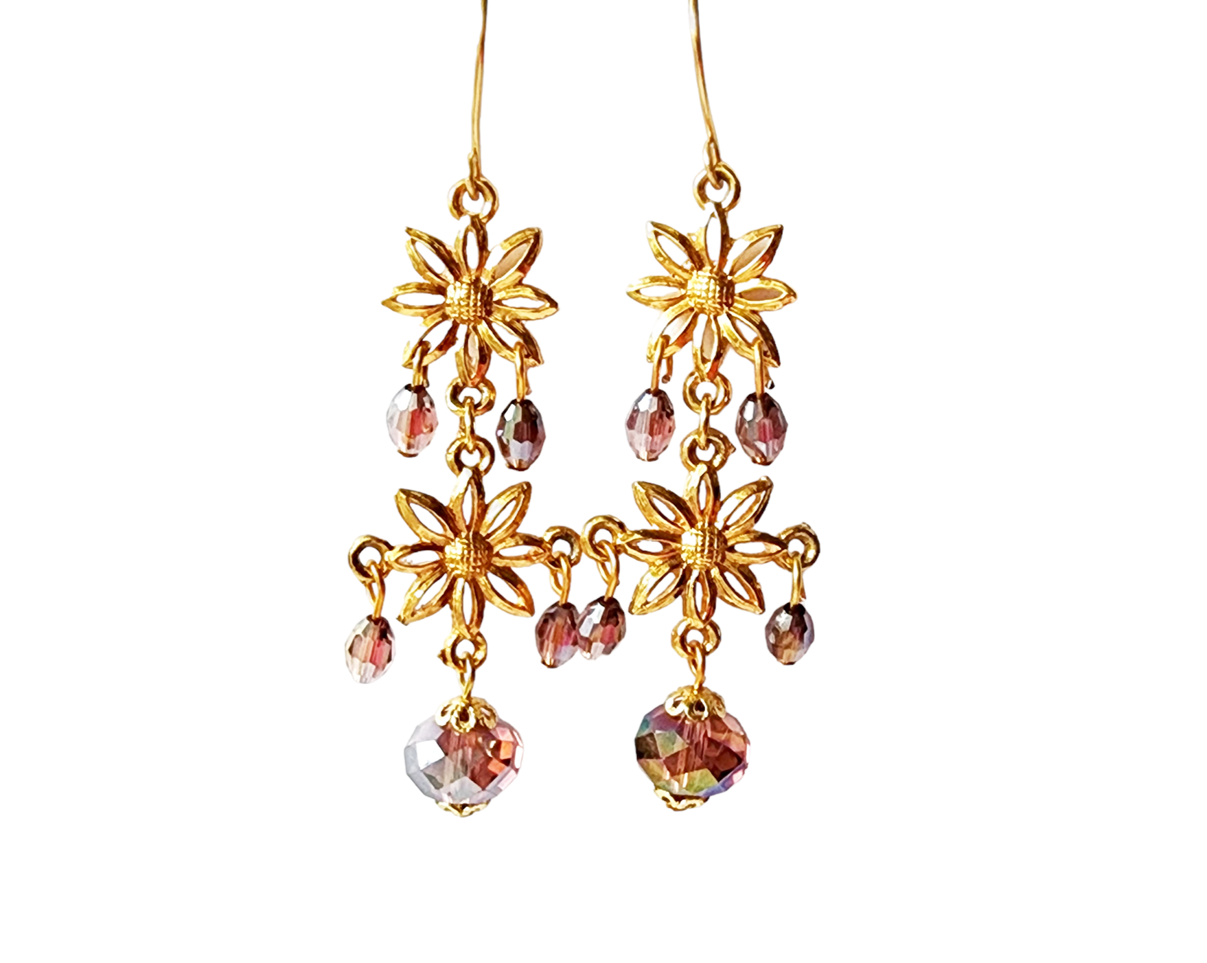 Gold crystal chandelier online earrings
