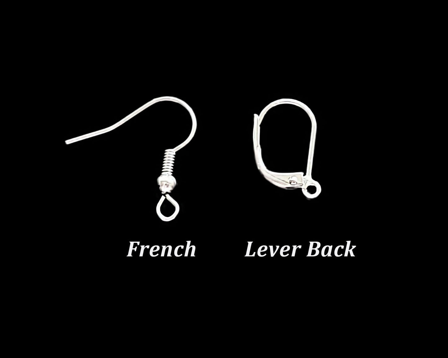 Earring Wire Styles: French-Fish Hooks & Lever Backs