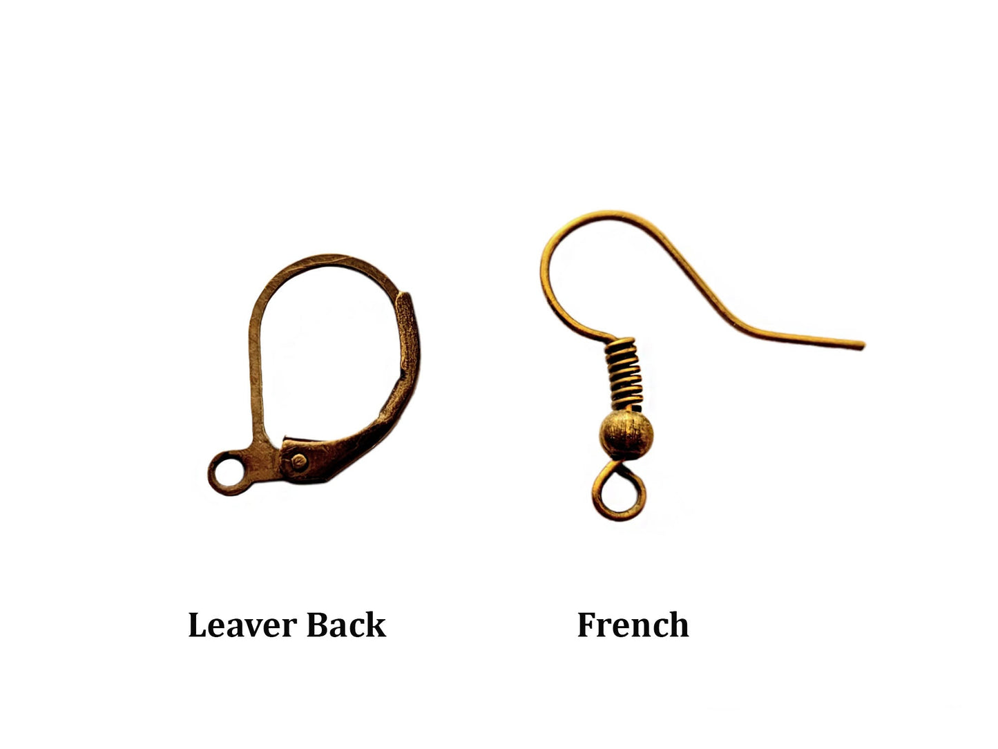 Earring Wire Styles: French-Fish Hooks, French-Hand Forged and Lever Back 