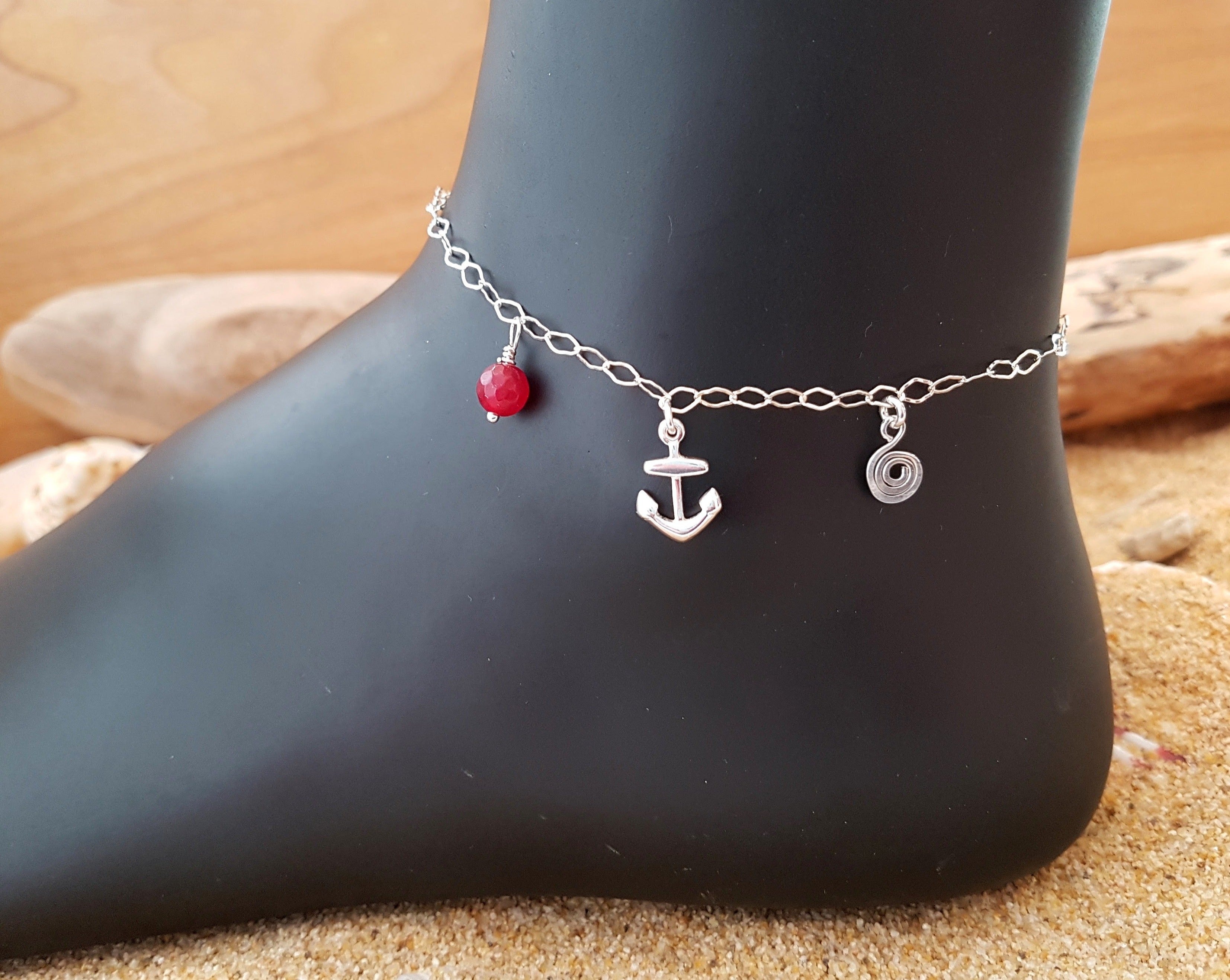 Birthstone ankle deals bracelet