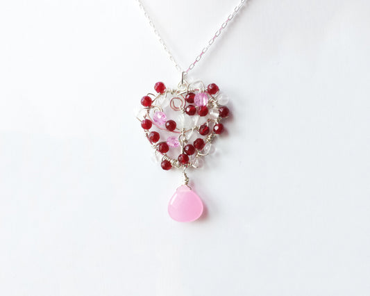 Heart of Gems Pendant Necklace
