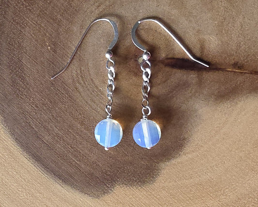 Sparkly Opalite Dangle Earrings