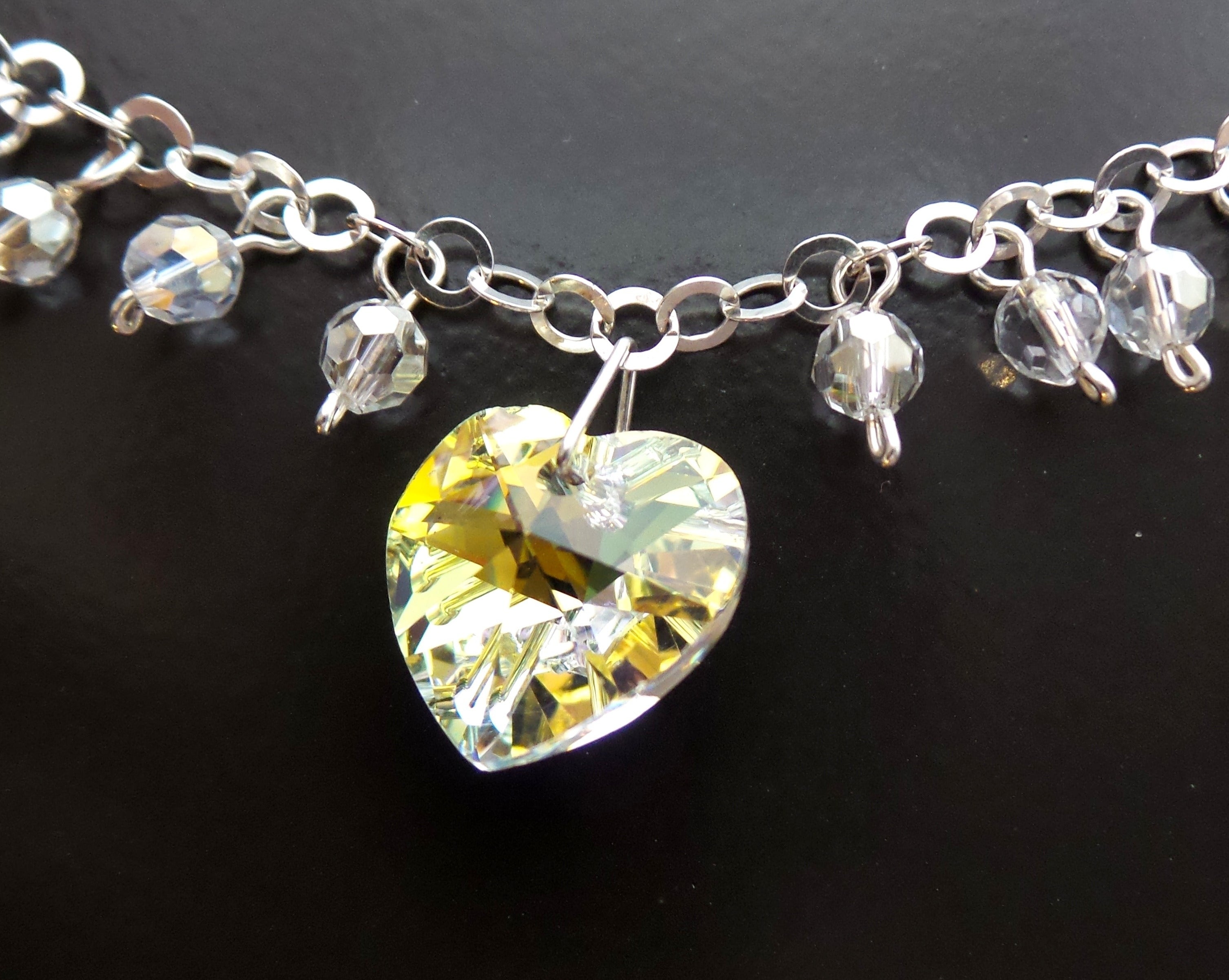 Love hot sale crystal necklace