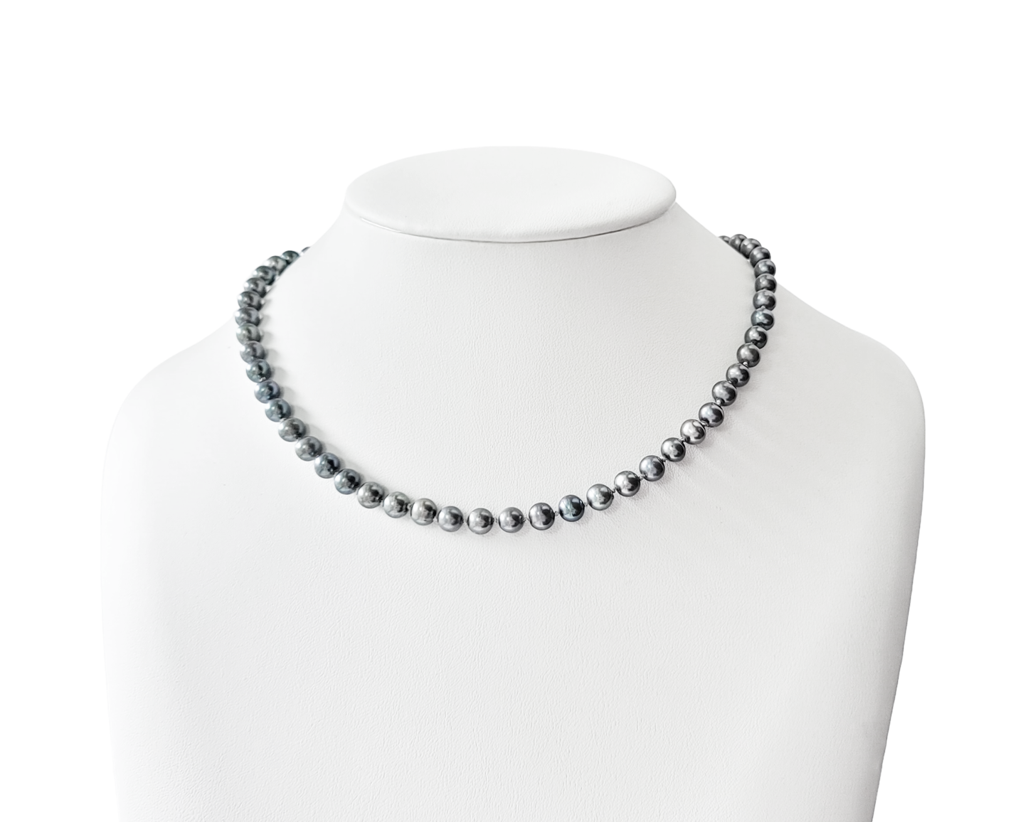 Celestial Brilliance Grey Freshwater Cultured Pearl Necklace