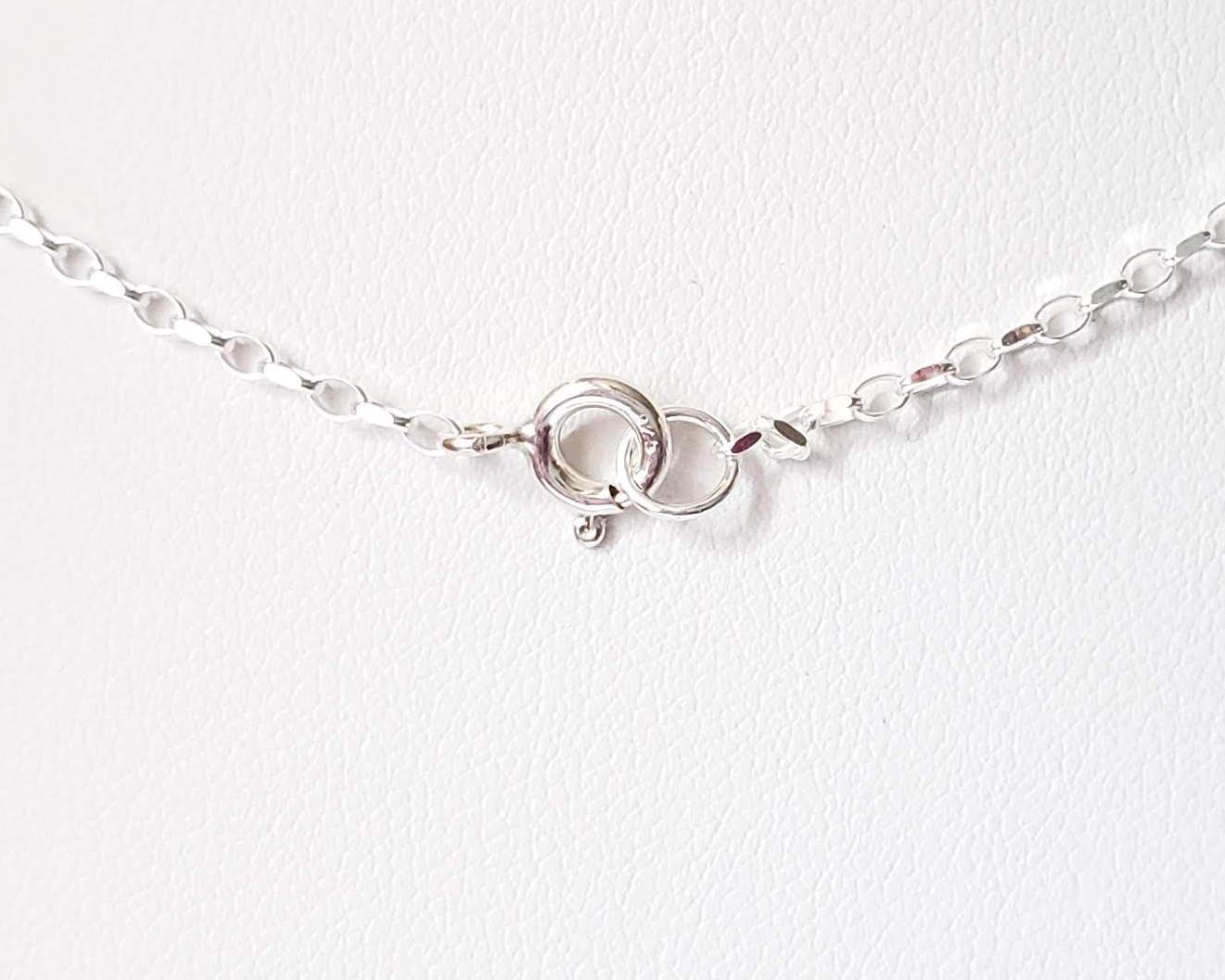 Sterling Silver Necklace Spring Ring Clasp