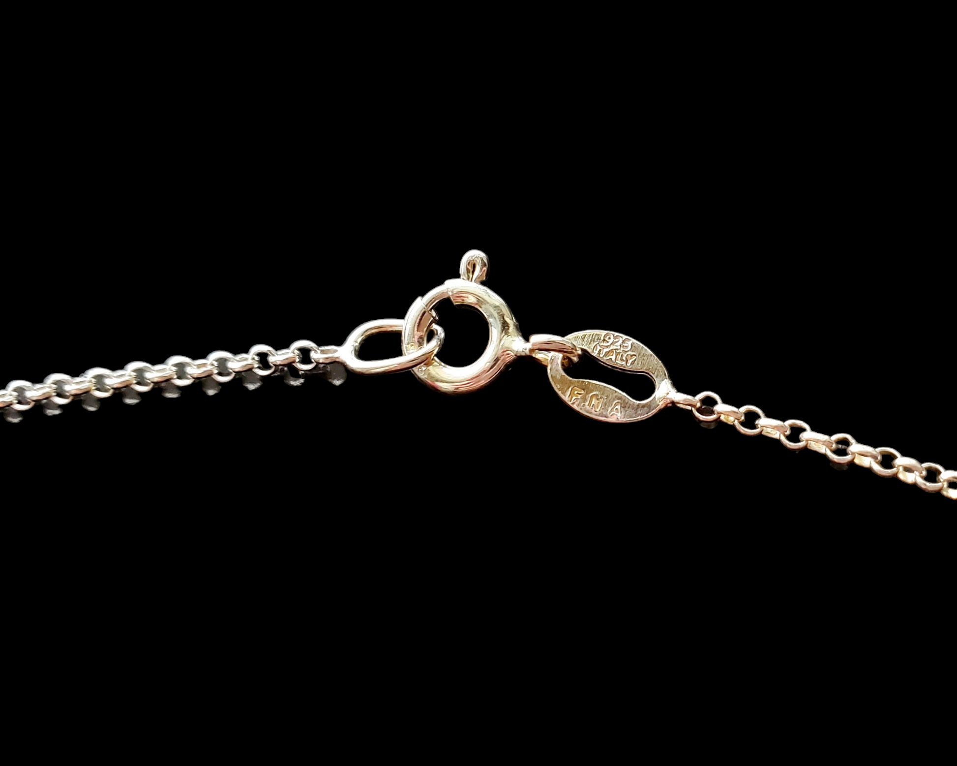 Spring Ring Clasp on Rolo chain