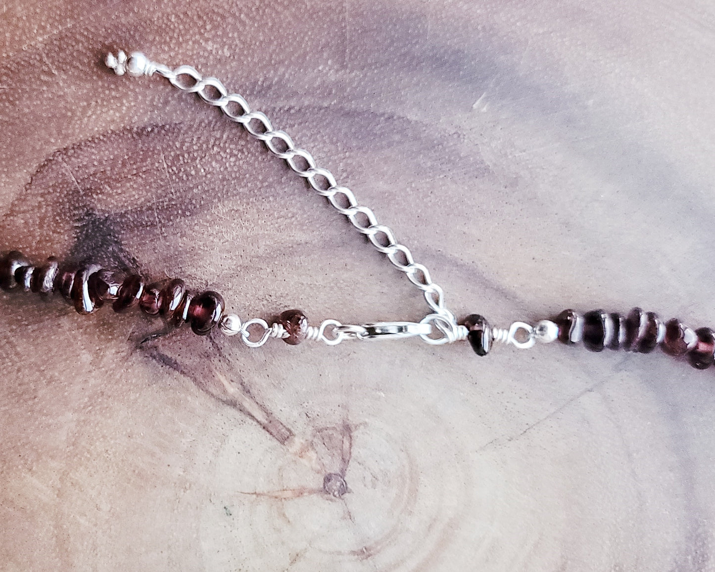 Garnet Waterfall Necklace