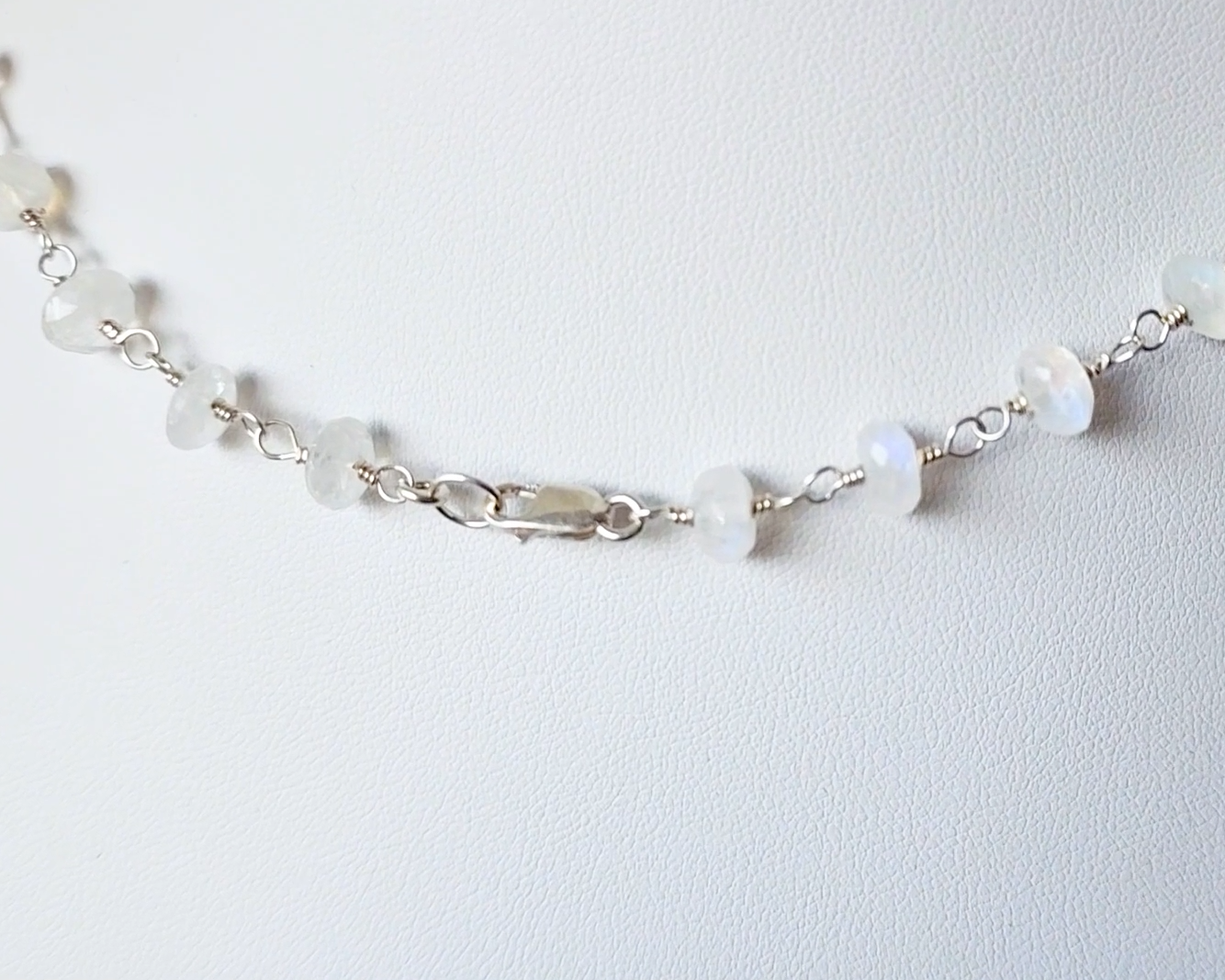 Purple Amethyst Rain Moonstone Clouds Necklace