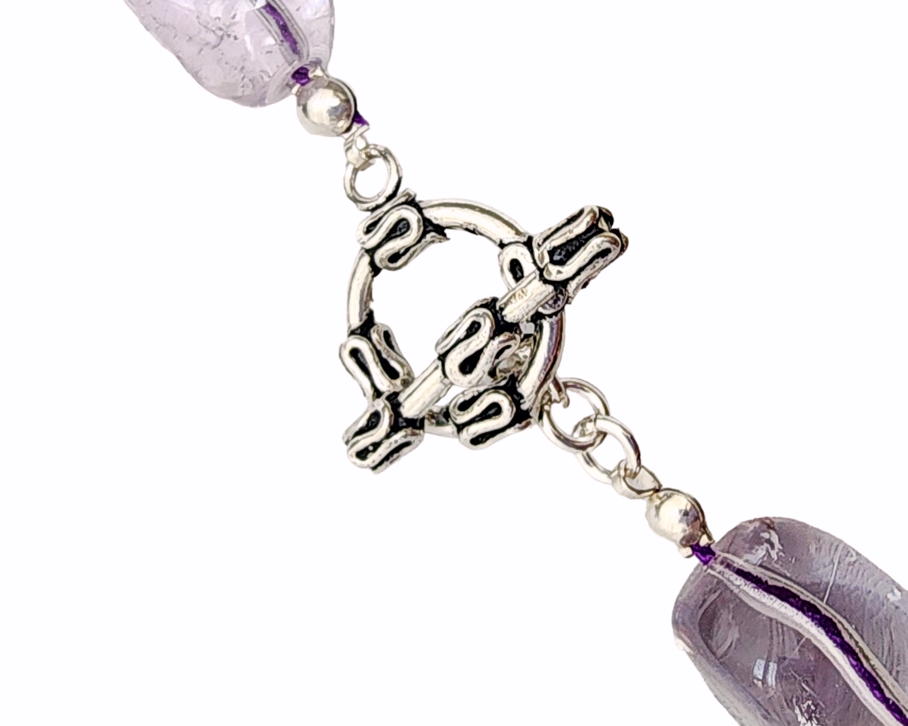 toggle Clasp on Amethyst necklace