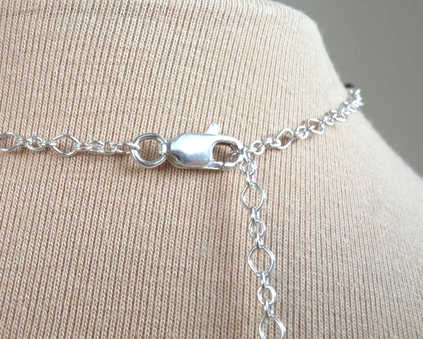 Regal Garnet and Baroque Pearl Tassel Necklace