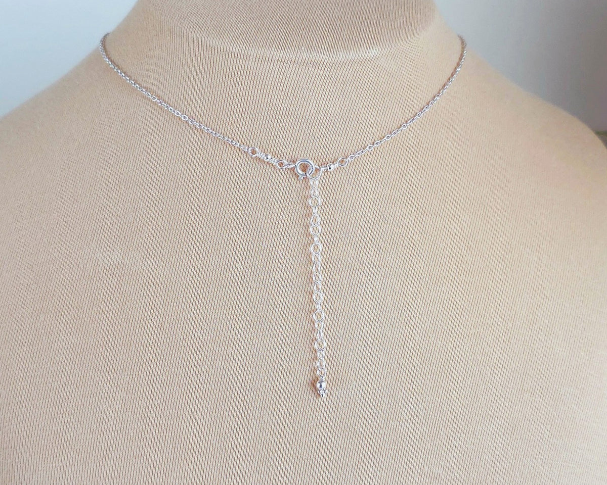 Sterling Silver Wing Blue Banded Agate Necklace
