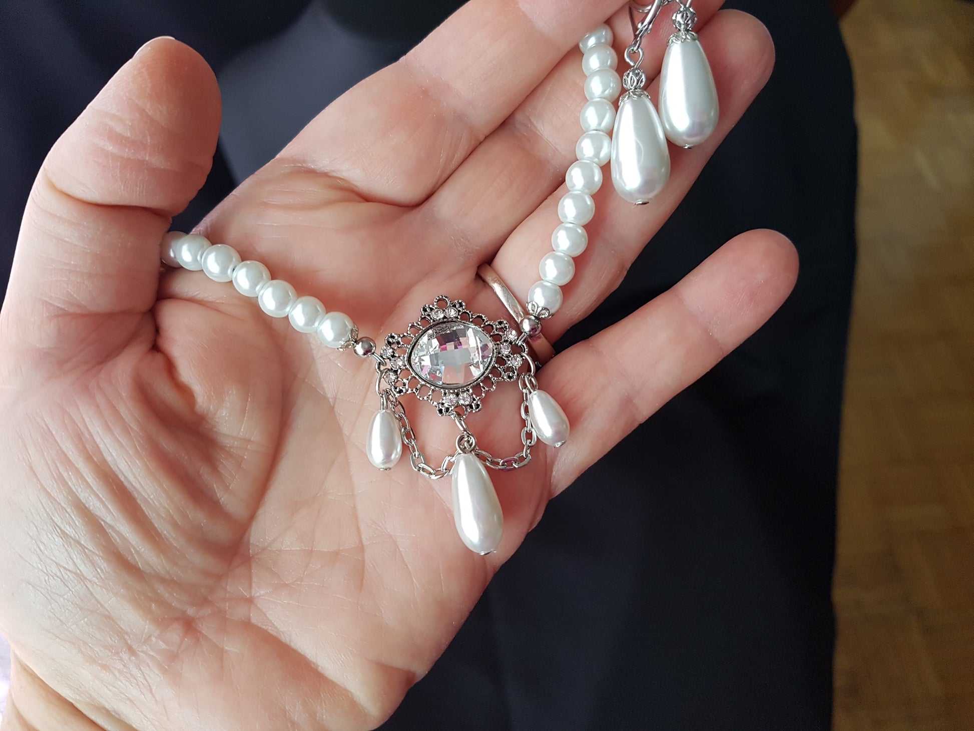 Gold Fish Pendant with Pearl | Skylight Jewelers | Custom Jewelry Design