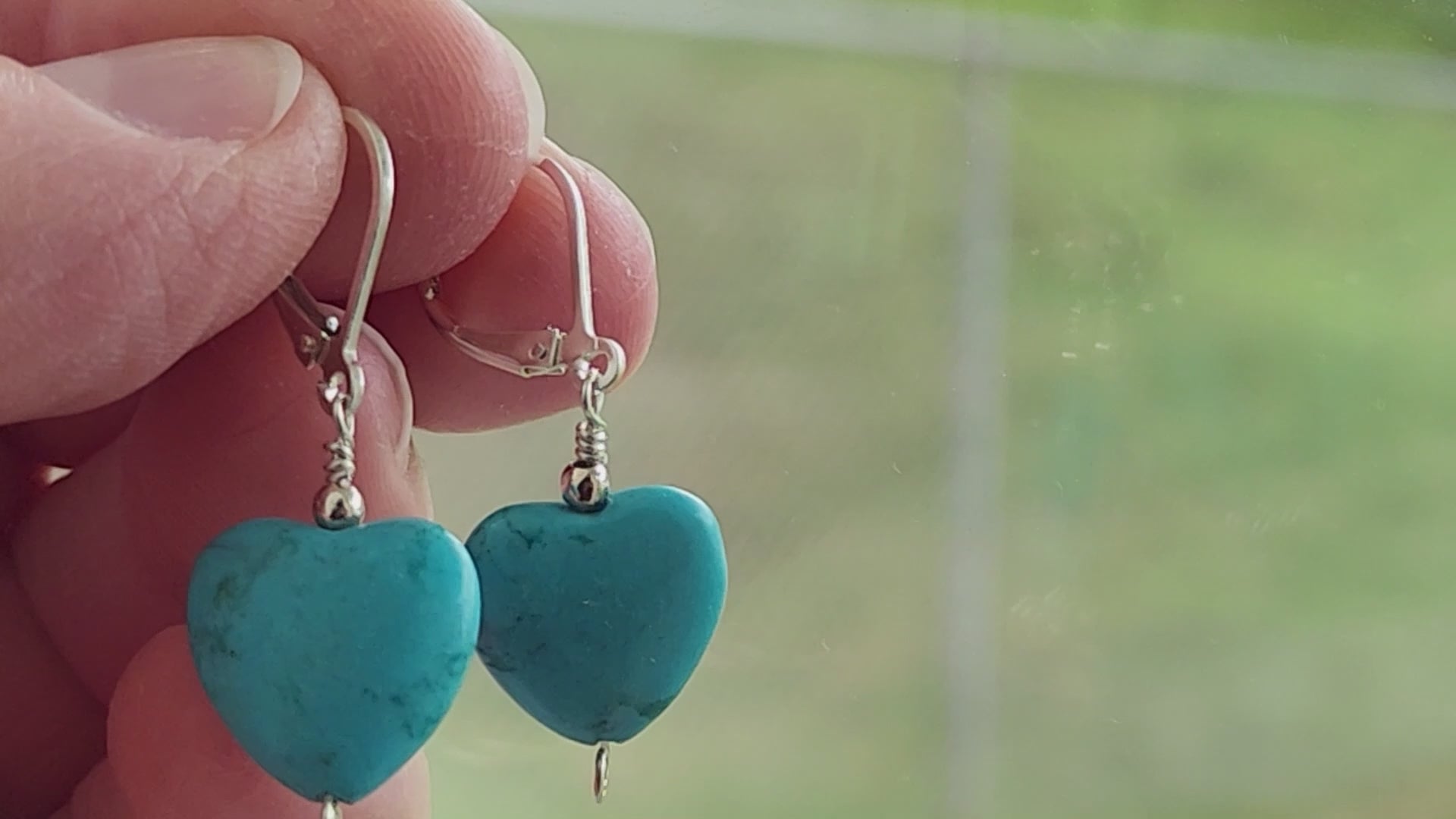 Turquoise Heart Eternity Earrings – Anything's Possible Jewellery