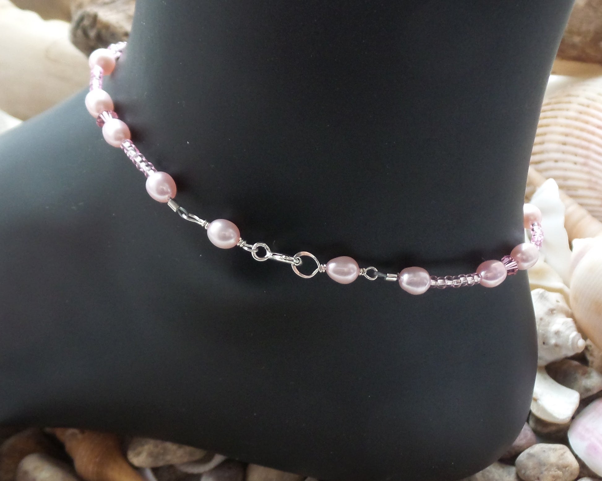 Pearl Ankle Bracelet • Personalized Anklet