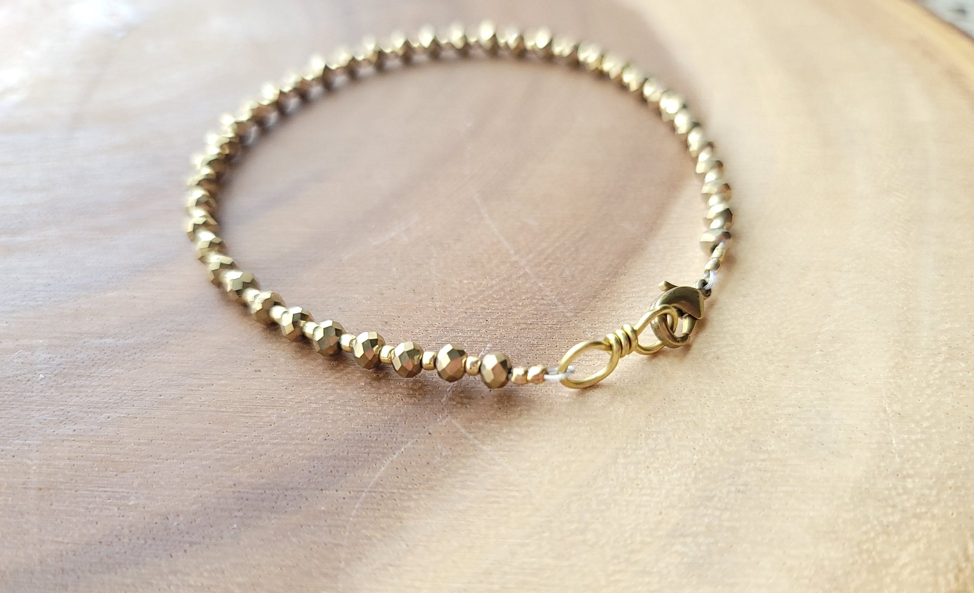 Gold Crystal Infinity Ankle Bracelet, Anklet, Stainless Steel, Beaded Gold Crystal Ankle Bracelet with Infinity Symbol 