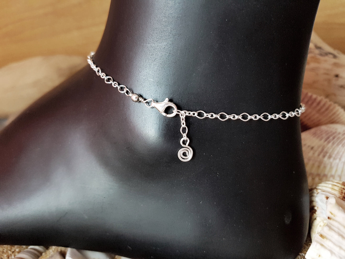 Personalized Dragonfly, Initial, Eternity Anklet-Ankle Bracelet