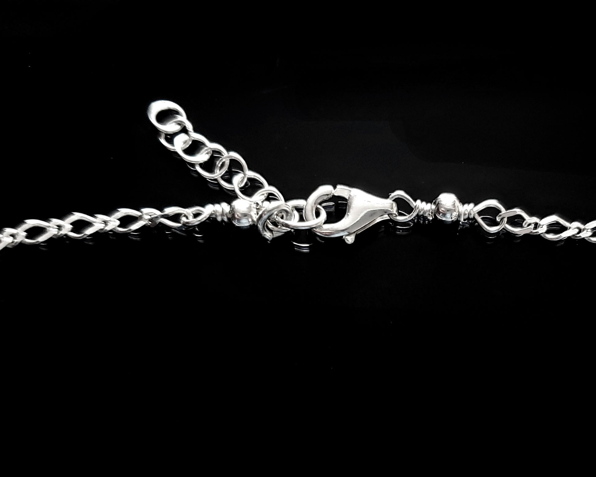 Cubic Zirconia Cross Ankle Bracelet / Anklet Handmade with Solid Sterling Silver, Minimalist Style Christian Anklet 