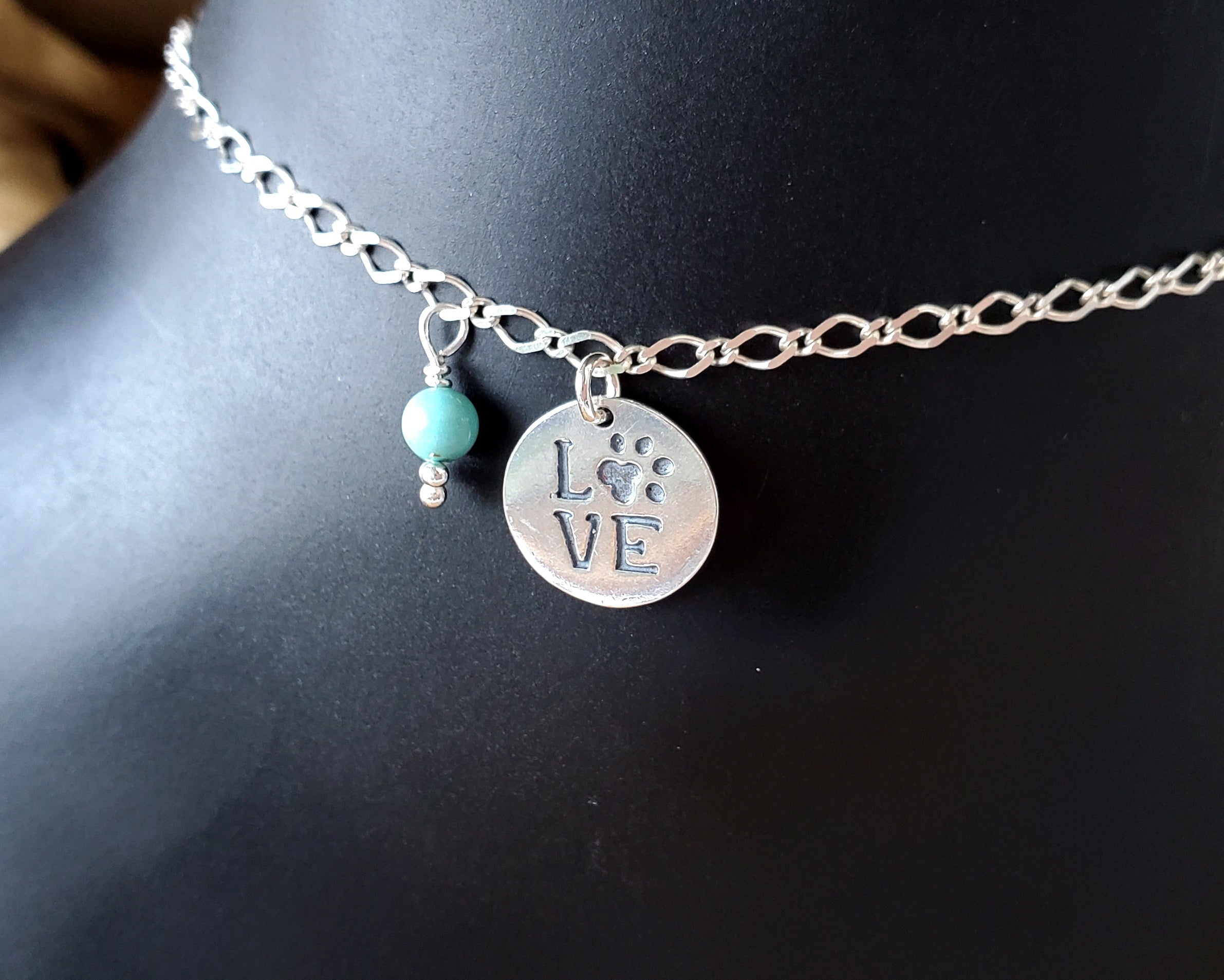 Personalized Animal Dog Lover Eternity Anklet Ankle Bracelet