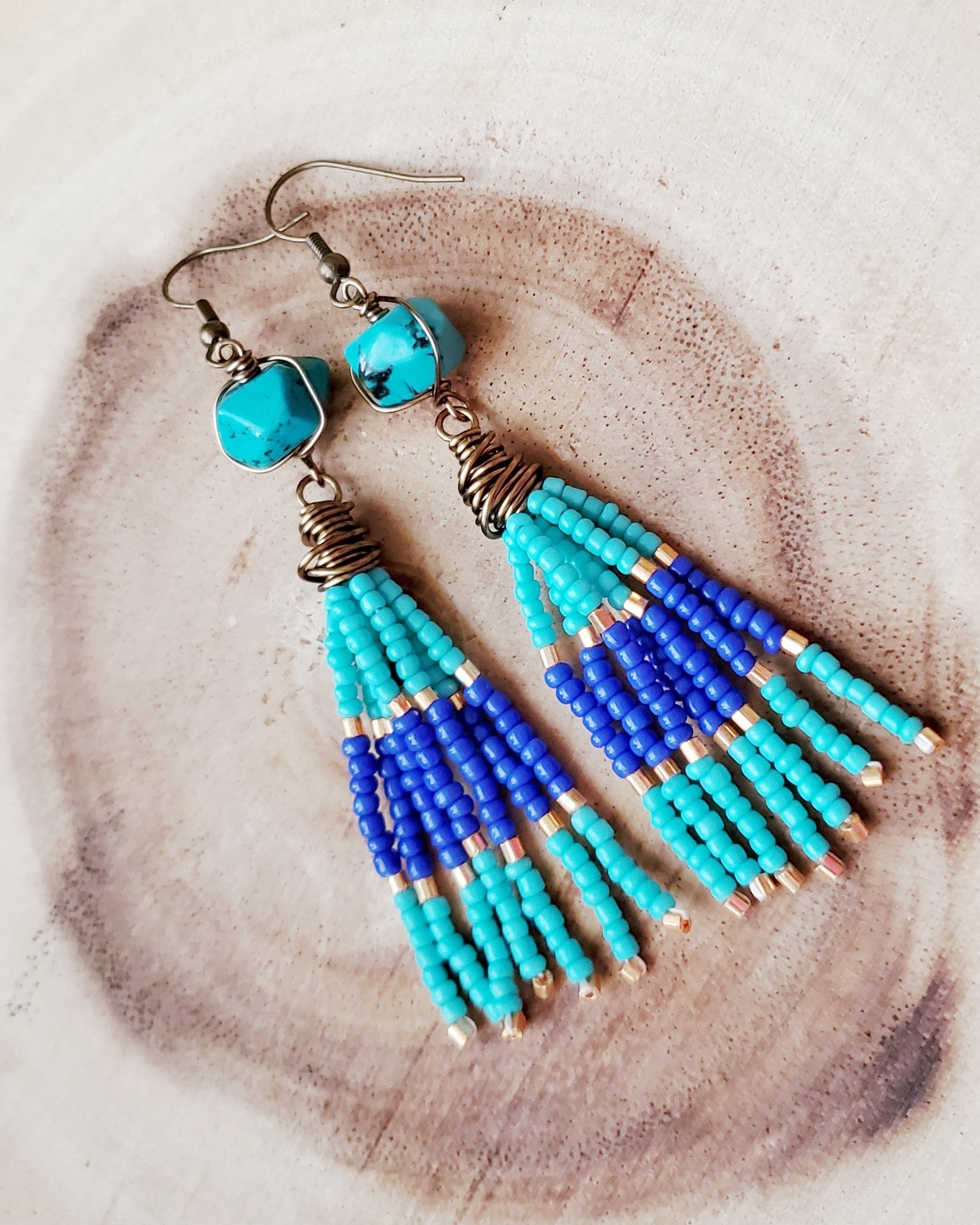 Long Beaded Tassel Earrings – Leopard Print Fringe India | Ubuy