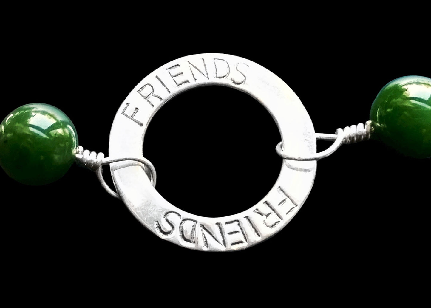 Eco Friendship Vintage Jade  Bracelet