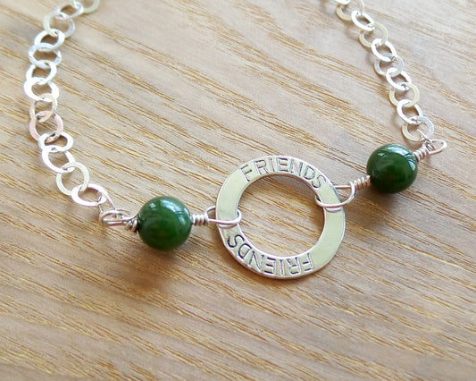 Eco Friendship Vintage Jade  Bracelet