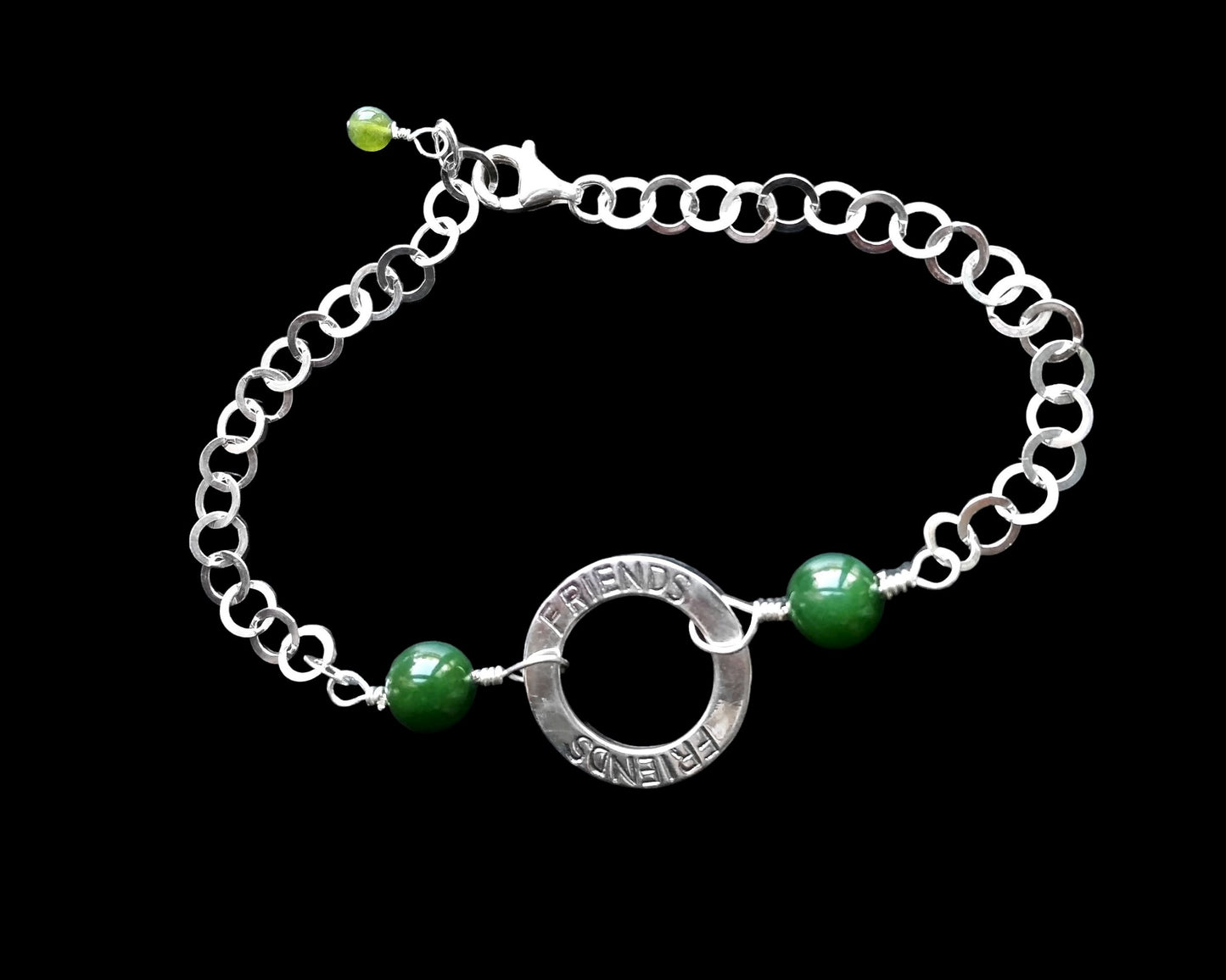 Eco Friendship Vintage Jade  Bracelet