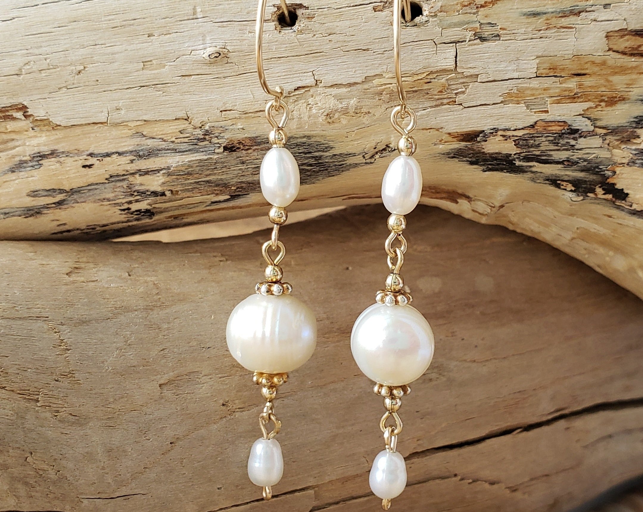 Gold Pearl Drop Earrings | Western Jewellery | Jewellery Hat | April 2