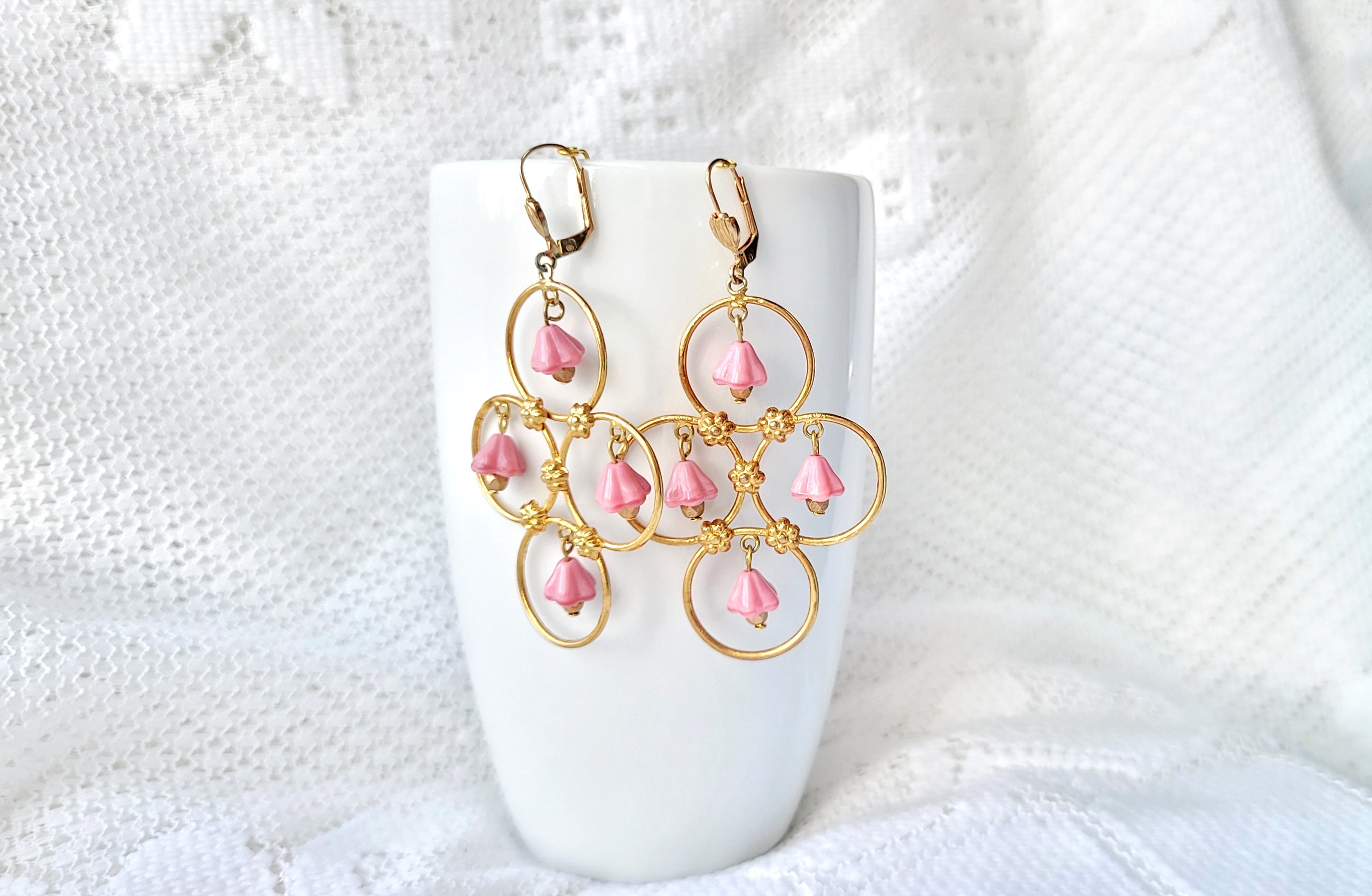 Lily of the Valley Chandelier Earrings | Earrings | Lily of the Valley Gift  | Michael Michaud