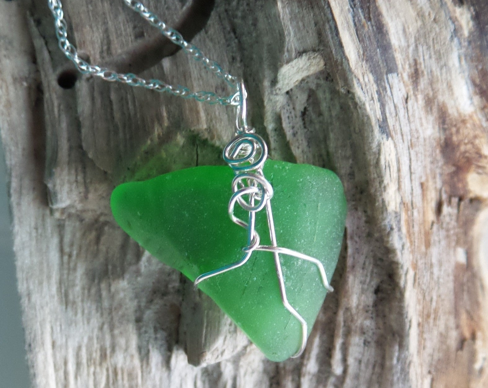 Lake Ontario Glass Pendant-Sea Glass Pendant-Beach Glass Pendant By Jacqueline Neves-Anything’s Possible Jewellery