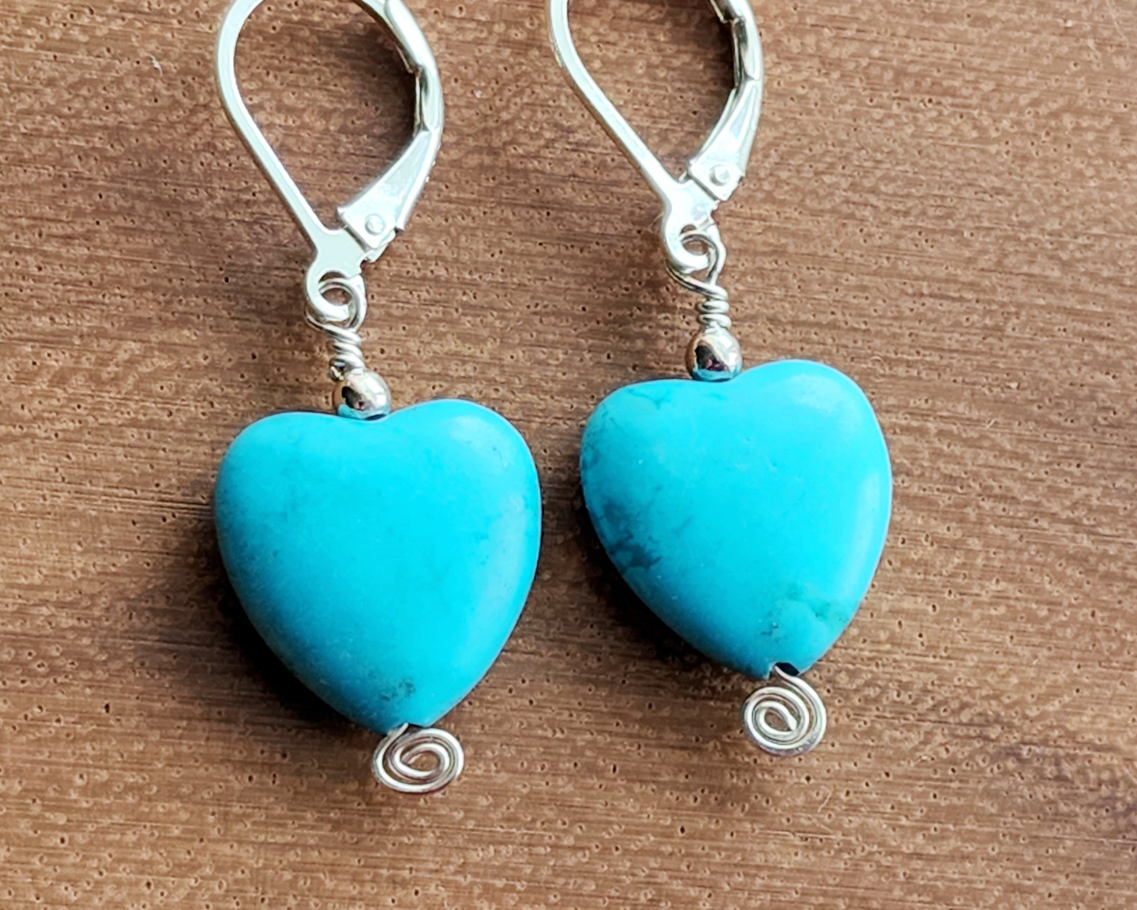 Turquoise Heart Eternity Earrings – Anything's Possible Jewellery