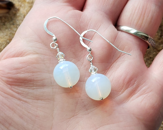 Opalite Crystal Dangle Earrings